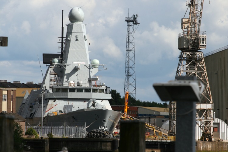 dockyard at clyde, glasgow